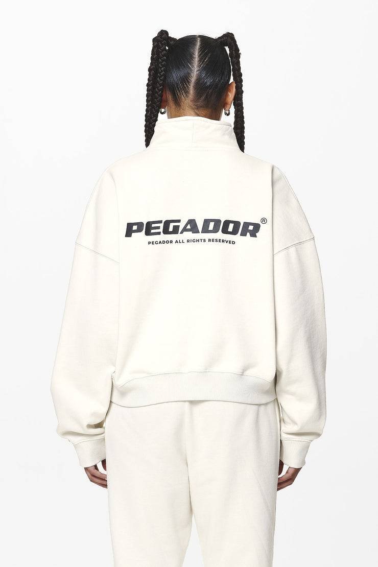 Pegador Vuku Logo Oversized Halfzip Washed Salty Cream Bis zu 55% Rabatt