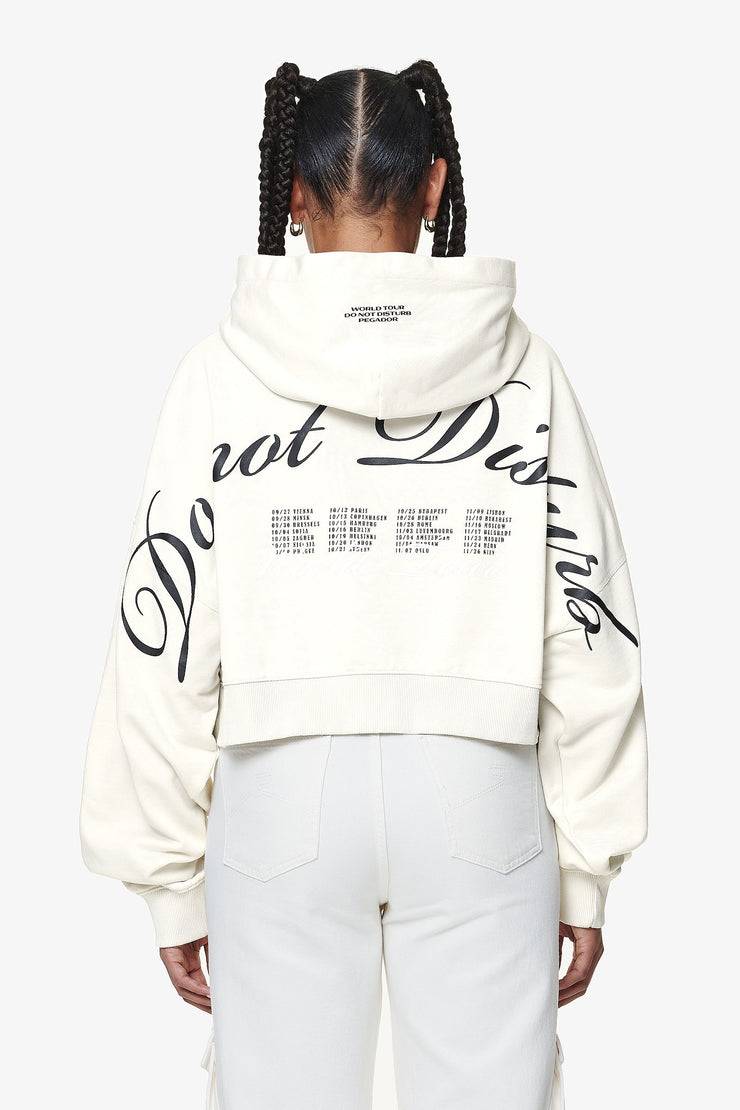 Pegador Vrena Oversized Cropped Hoodie Washed Salty Cream Nur noch ein Tag übrig