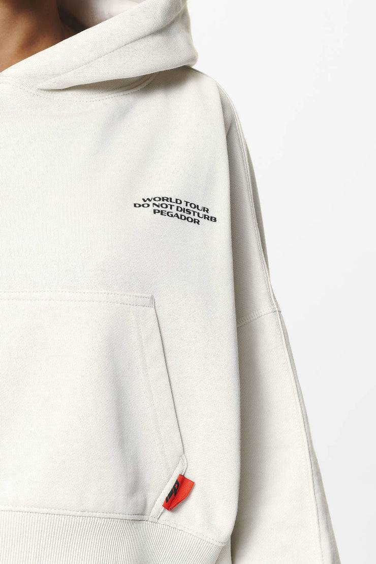 Pegador Vrena Oversized Cropped Hoodie Washed Salty Cream Nur noch ein Tag übrig