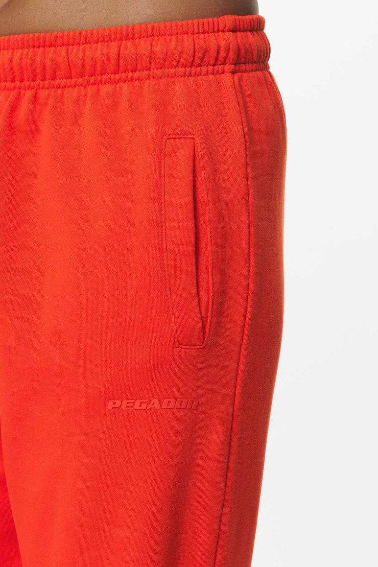 Pegador Villa High Waisted Sweat Pants Washed Signal Red Gum Super Rabatt