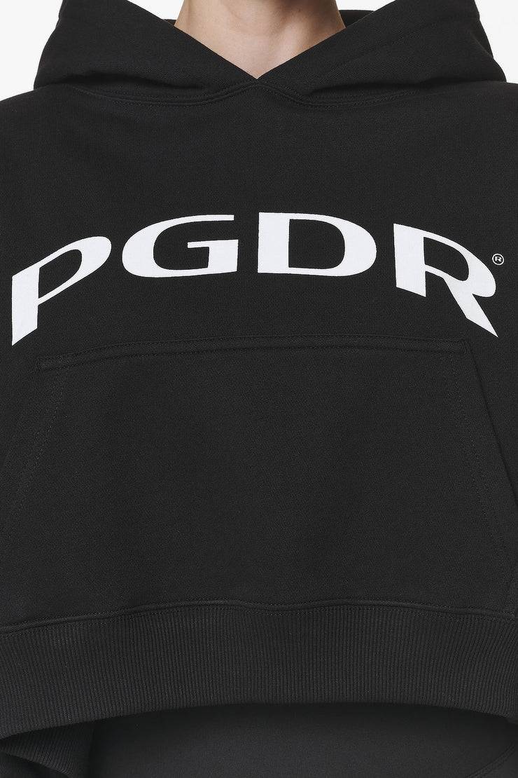 Pegador Troms Oversized Cropped Hoodie Black Fabrikladen
