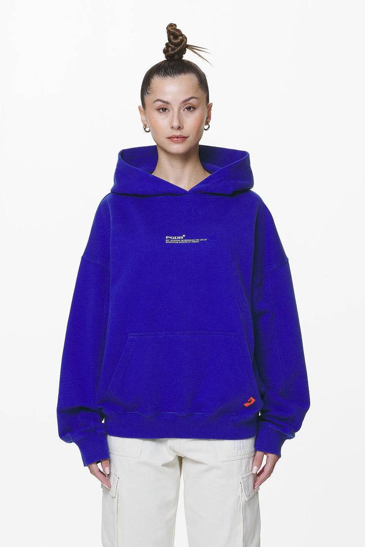 Pegador Navisk Oversized Hoodie Washed Endless Blue Verkauf