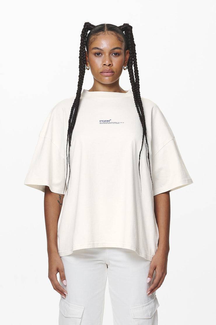 Pegador Navisk Heavy Oversized Tee Washed Salty Cream Hotsell
