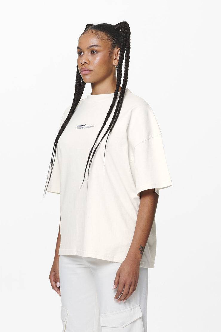 Pegador Navisk Heavy Oversized Tee Washed Salty Cream Hotsell