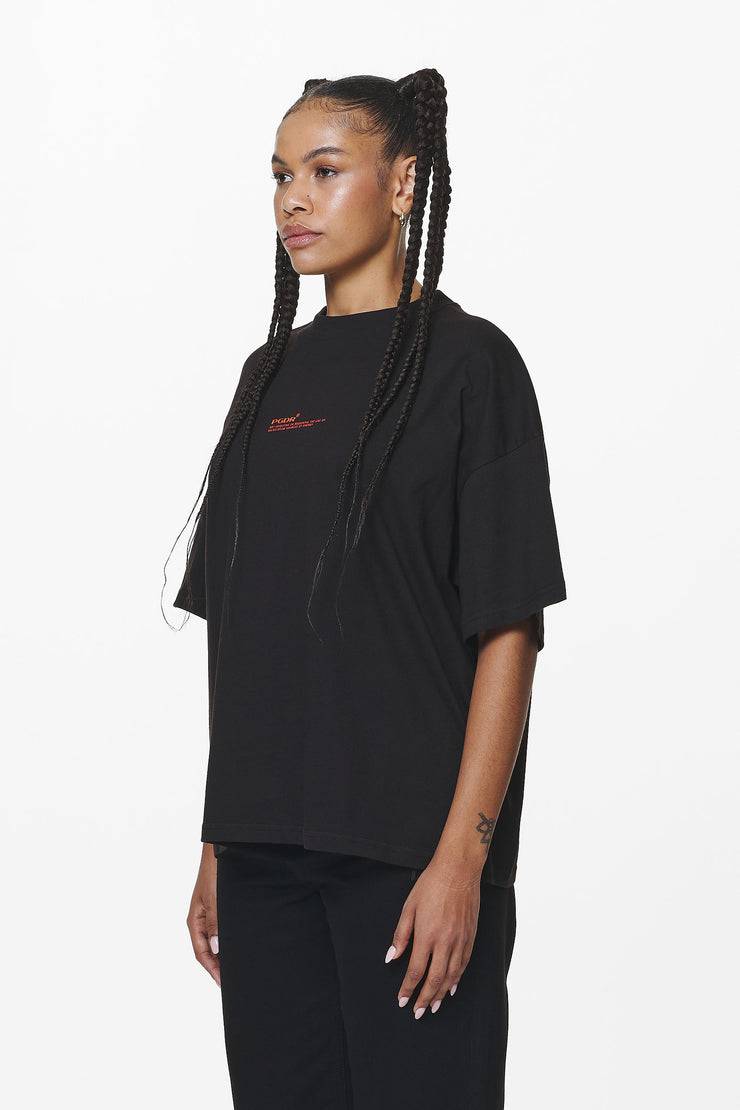 Pegador Navisk Heavy Oversized Tee Black Schlussverkauf