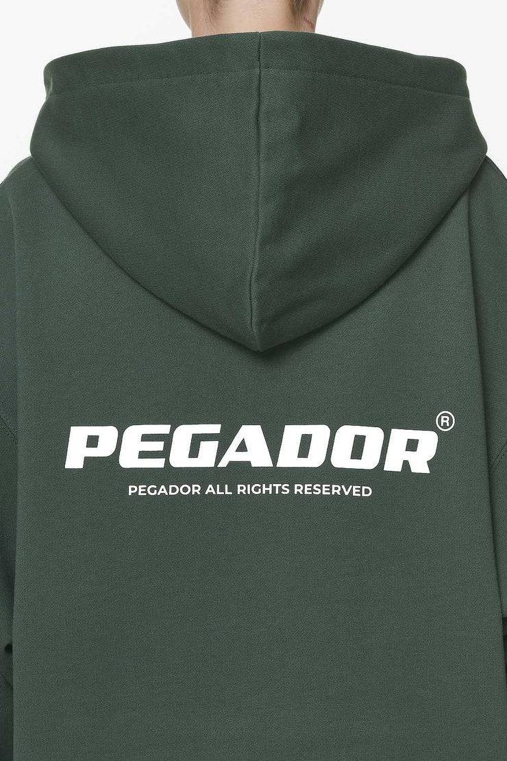 Pegador Malm Logo Oversized Hoodie Dress Washed Sage Green Fabrik Onlineshop