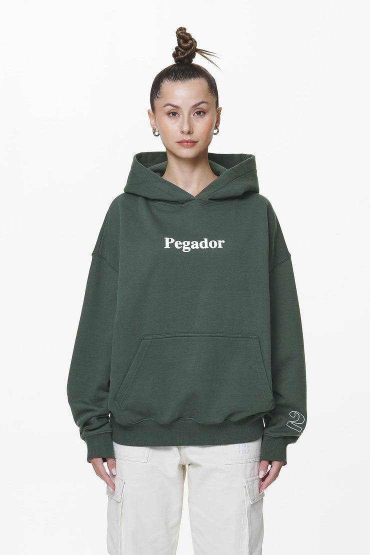 Pegador Habo Oversized Hoodie Washed Sage Green Rabatt
