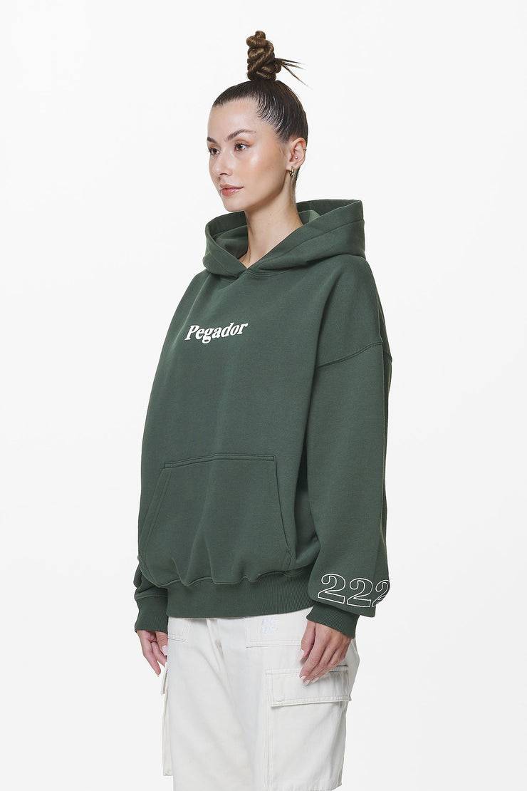 Pegador Habo Oversized Hoodie Washed Sage Green Rabatt
