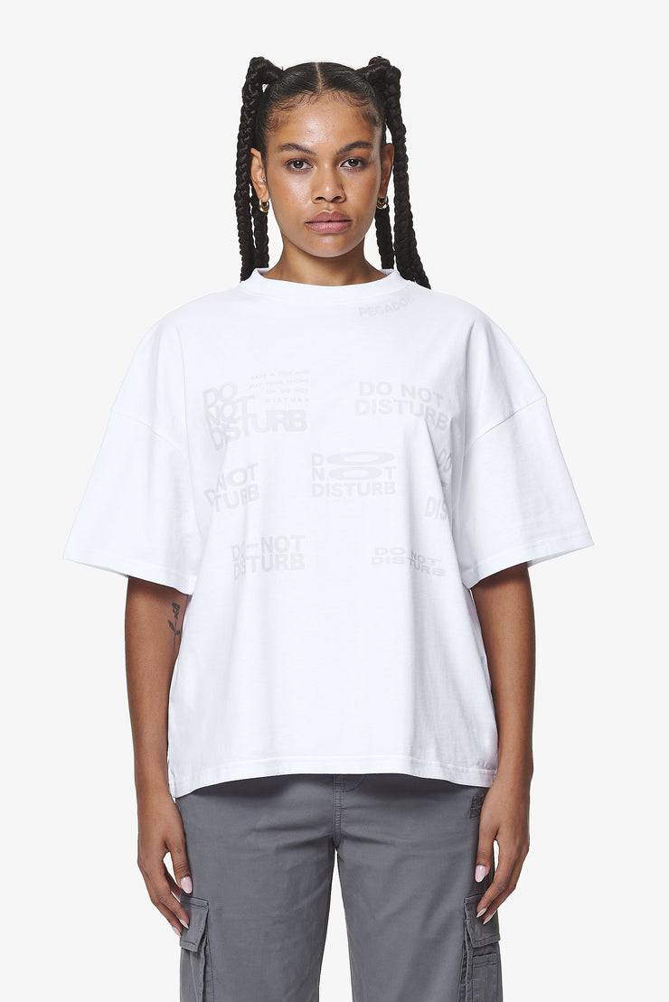 Pegador Groven Heavy Oversized Tee White Versandkostenfrei