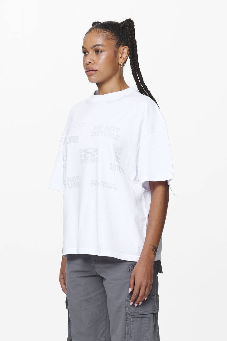 Pegador Groven Heavy Oversized Tee White Versandkostenfrei
