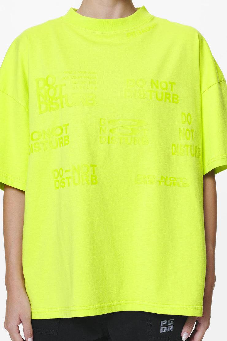 Pegador Groven Heavy Oversized Tee Washed Lime Yellow Großer Ausverkauf