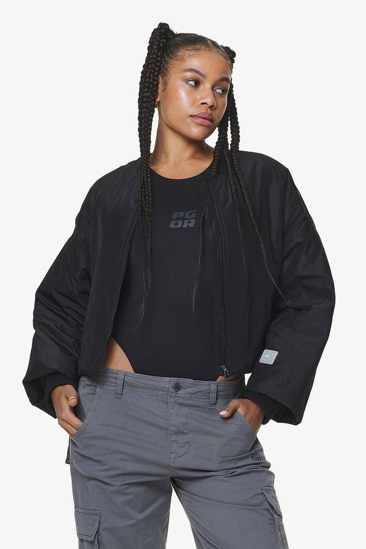 Pegador Floro Volume Puffer Bomber Jacket Black Flash Sale
