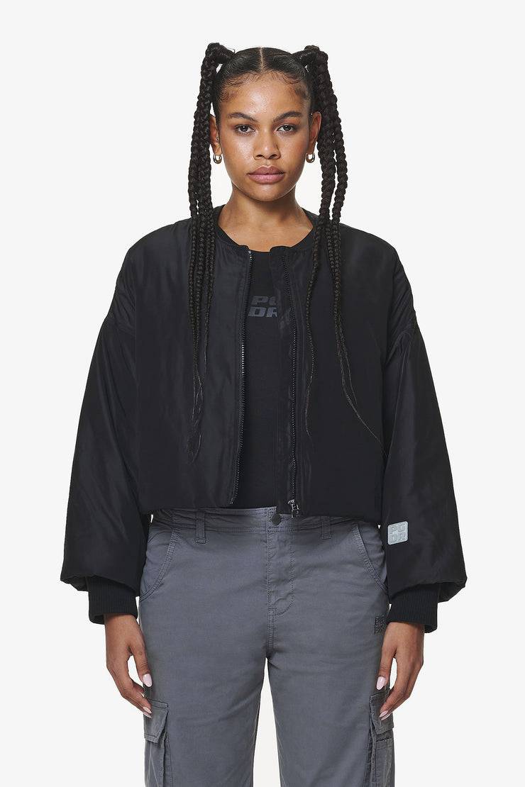 Pegador Floro Volume Puffer Bomber Jacket Black Flash Sale