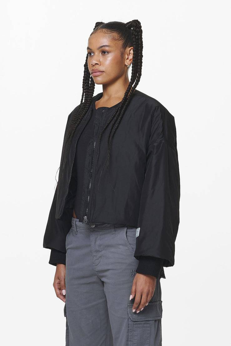 Pegador Floro Volume Puffer Bomber Jacket Black Flash Sale