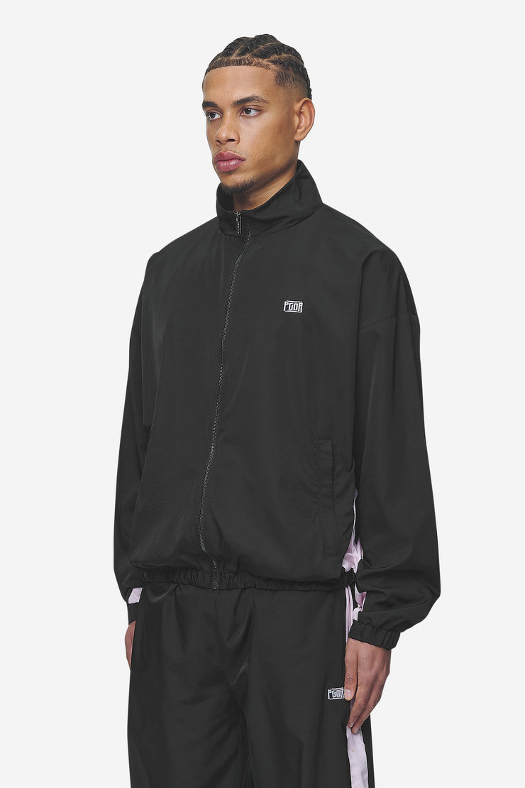 Pegador Stow Boxy Track Jacket Black Bubblegum Preisnachlass