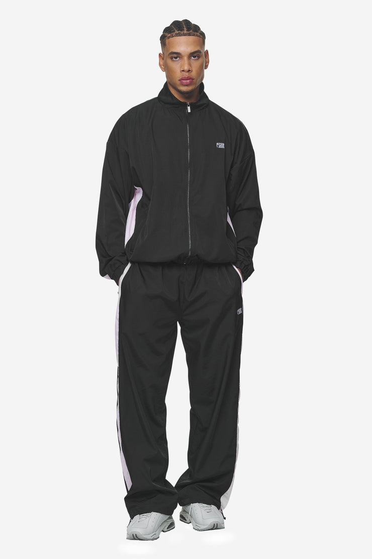 Pegador Stow Boxy Track Jacket Black Bubblegum Preisnachlass