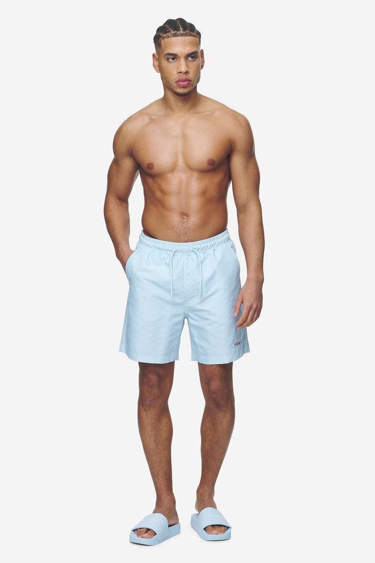 Pegador Kempton Monogram Swim Shorts Baby Blue Top Angebot