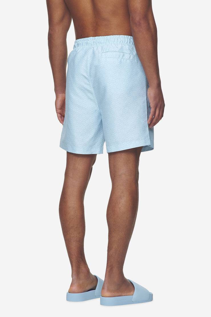 Pegador Kempton Monogram Swim Shorts Baby Blue Top Angebot