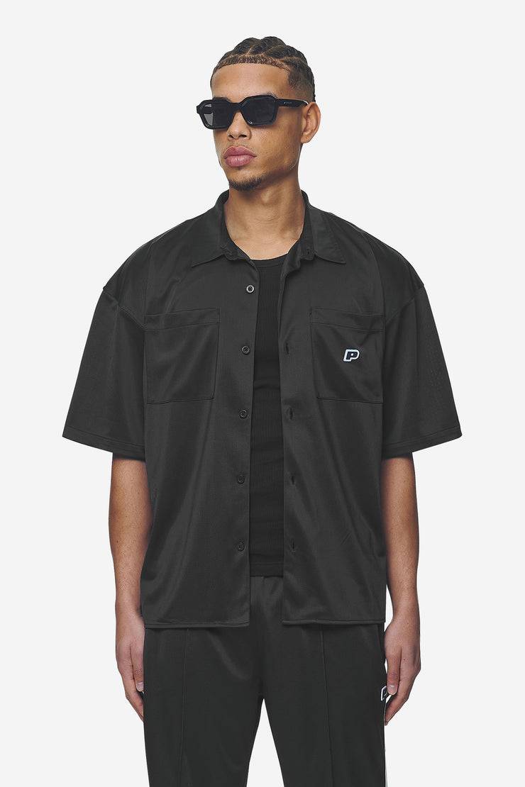 Pegador Zeno Boxy Shirt Black Baby Blue Große Rabatte