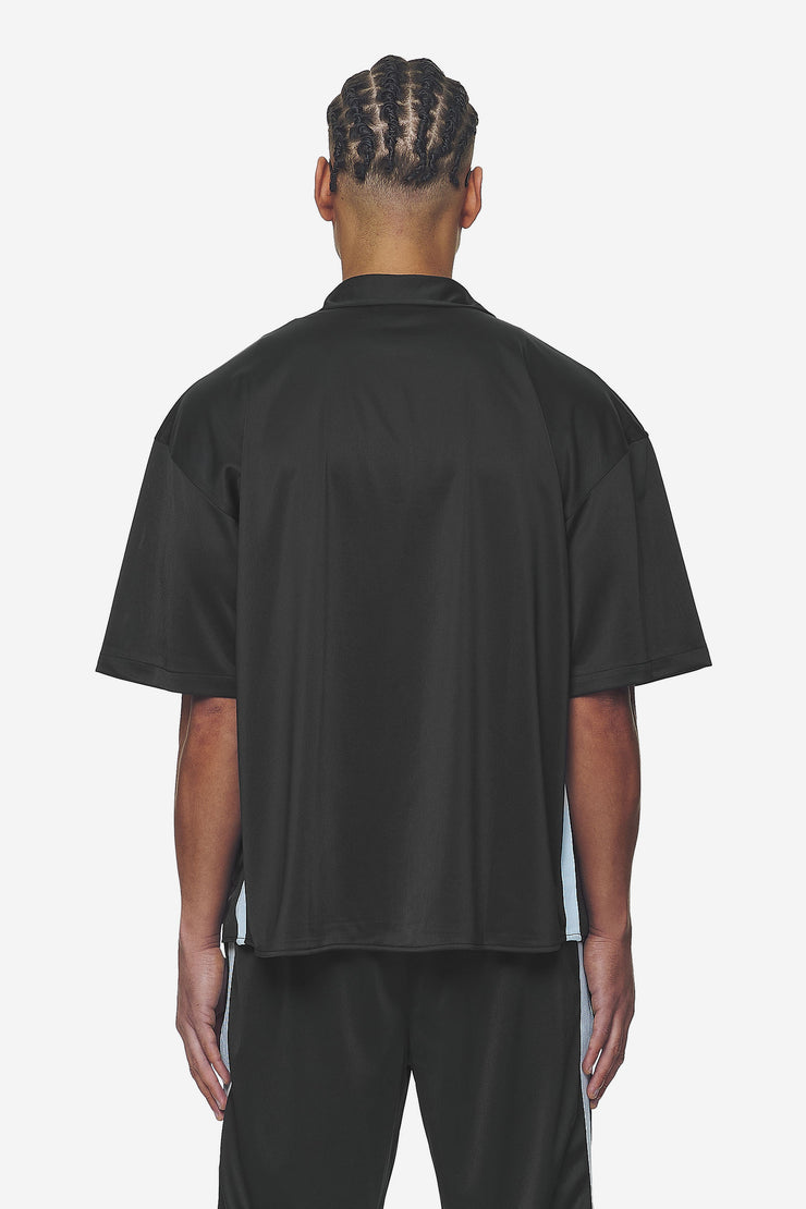 Pegador Zeno Boxy Shirt Black Baby Blue Große Rabatte