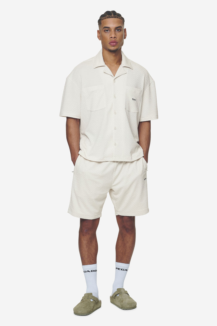 Pegador Wyton Structured Summer Shorts Salty Cream Räumungsverkauf