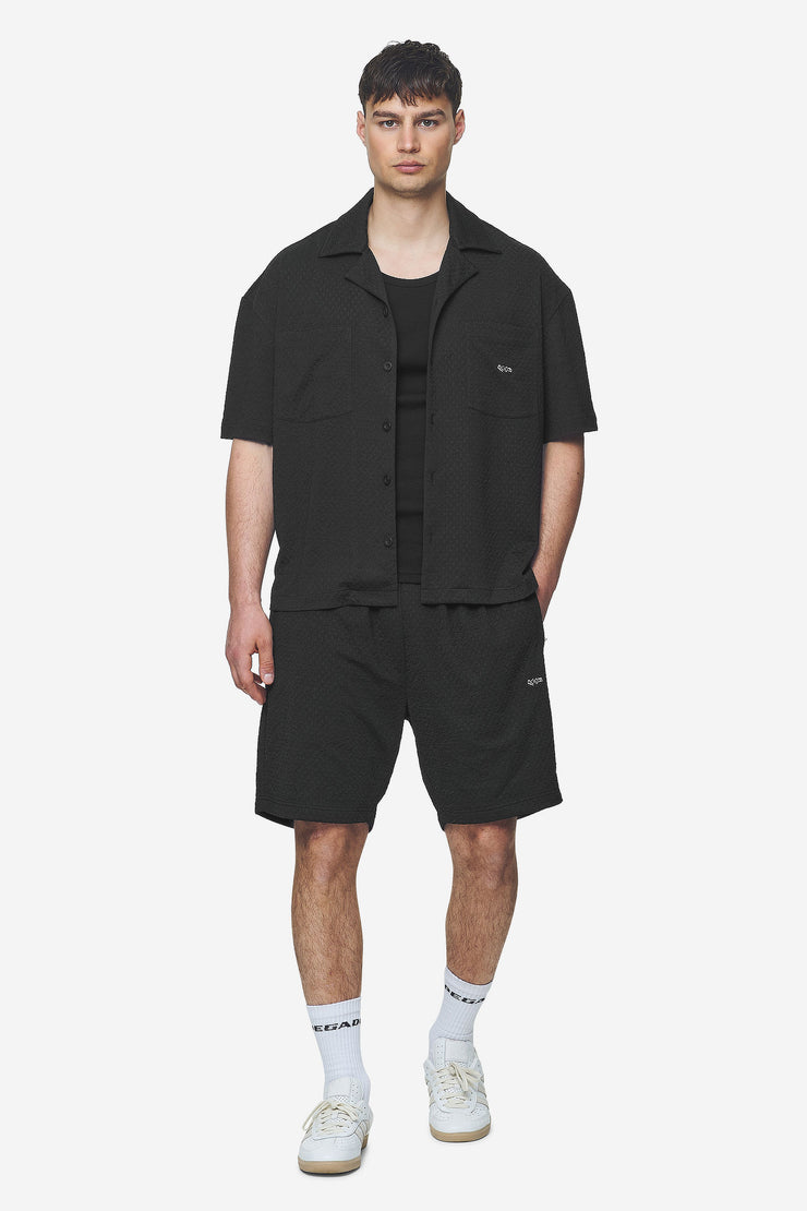 Pegador Wyton Structured Summer Shirt Black Sonderangebote