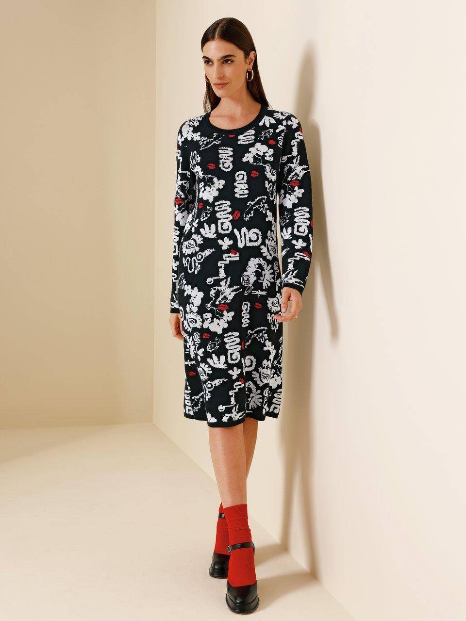 MYBC Strickkleid mit Rundhals-Ausschnitt Flash Sale