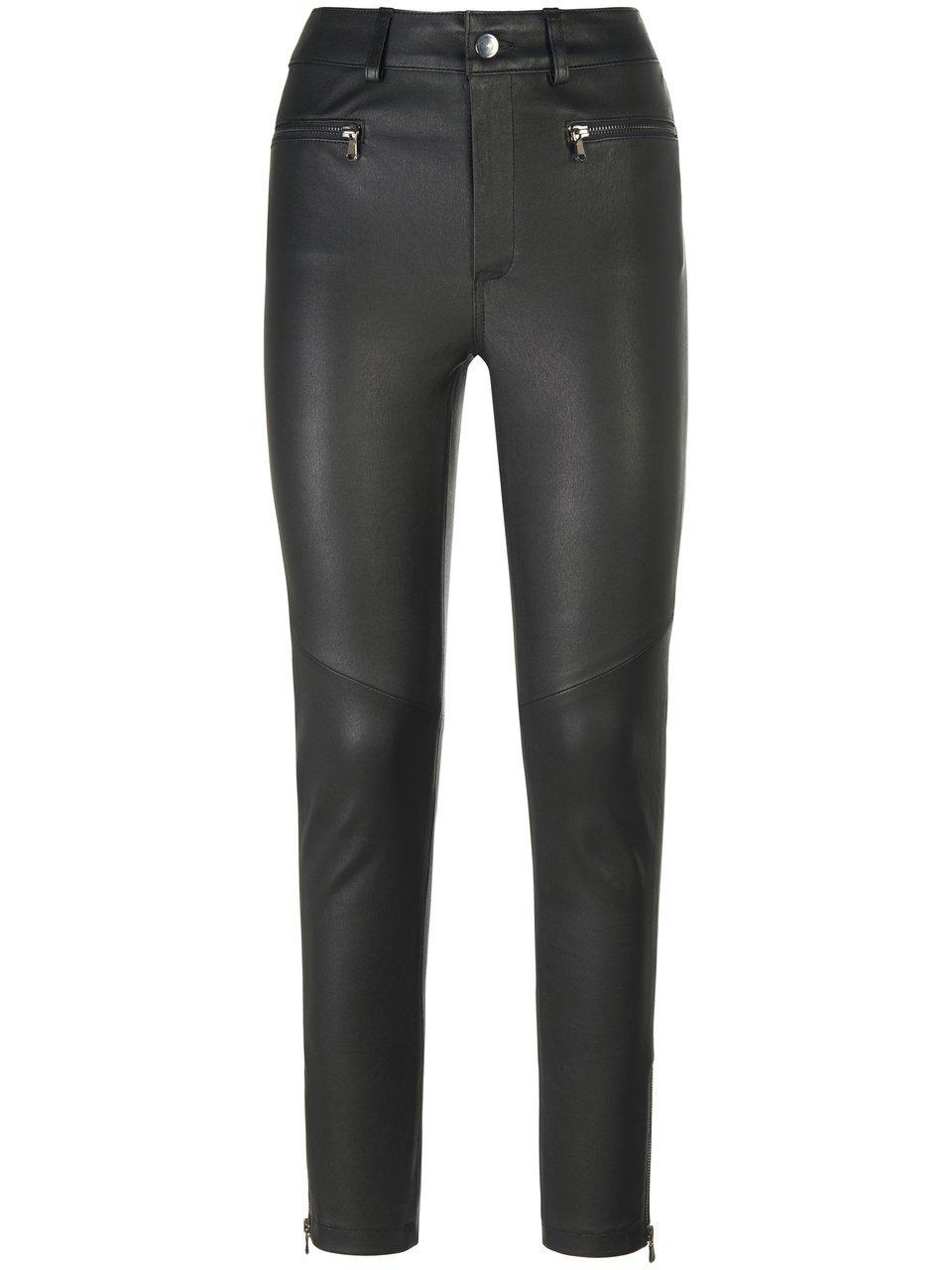 Andjel Knöchellange „High Waist“-Lederhose Rabatt