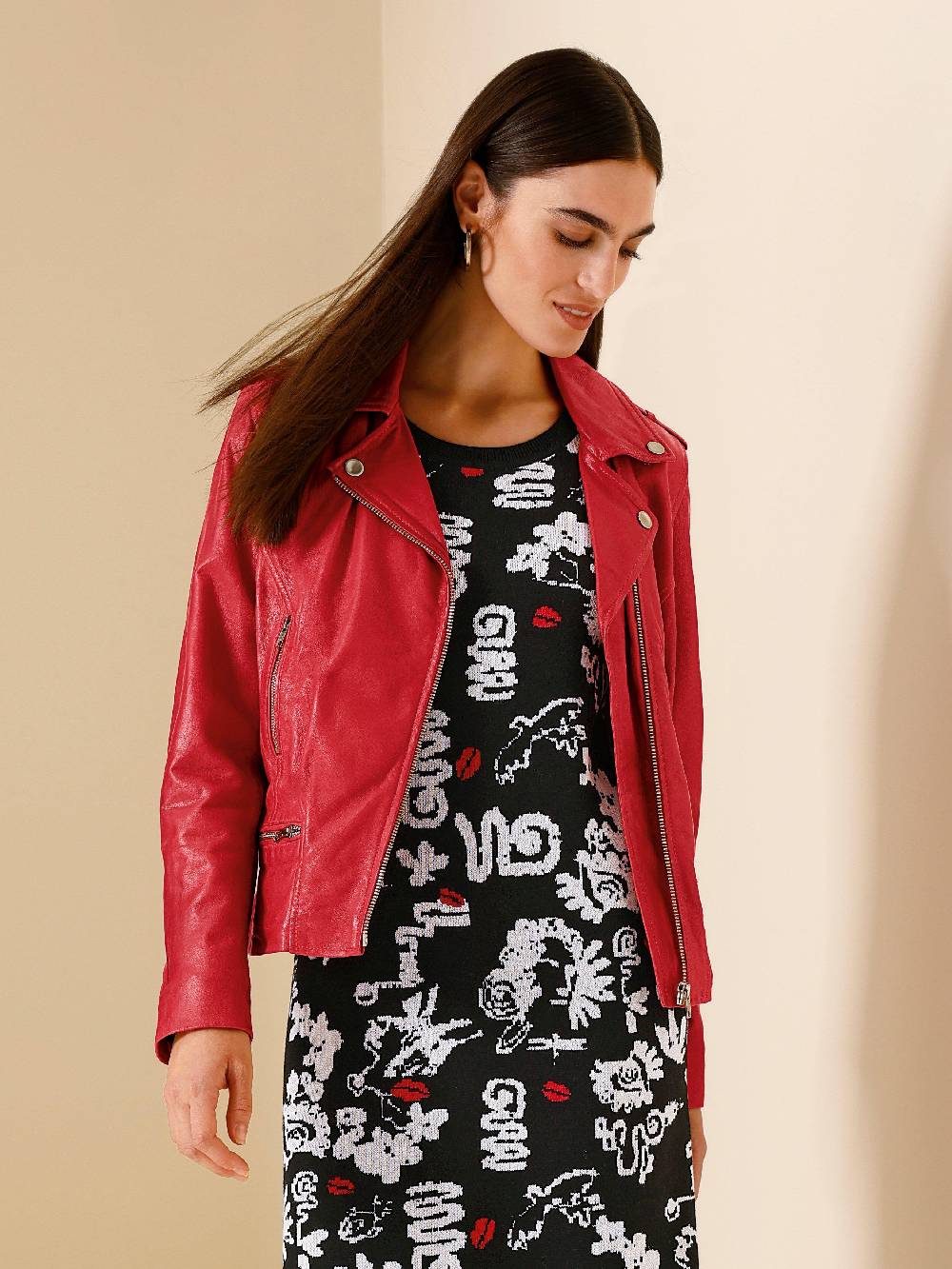 MYBC Lederjacke aus Lammnappaleder Muttertagsangebot