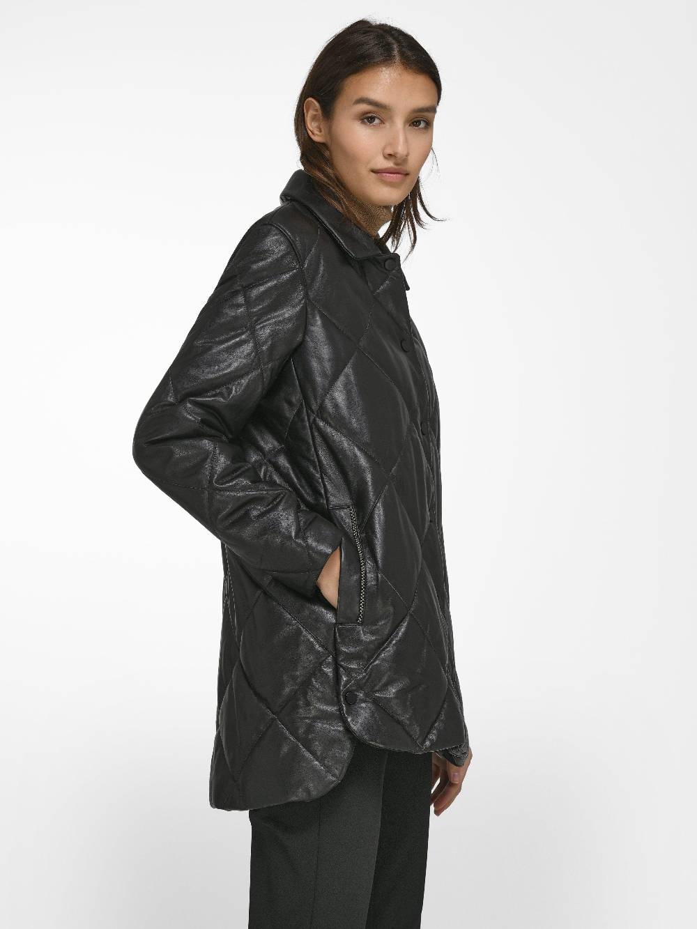 TALBOT RUNHOF X PETER HAHN Stepp-Lederjacke Lagerräumung