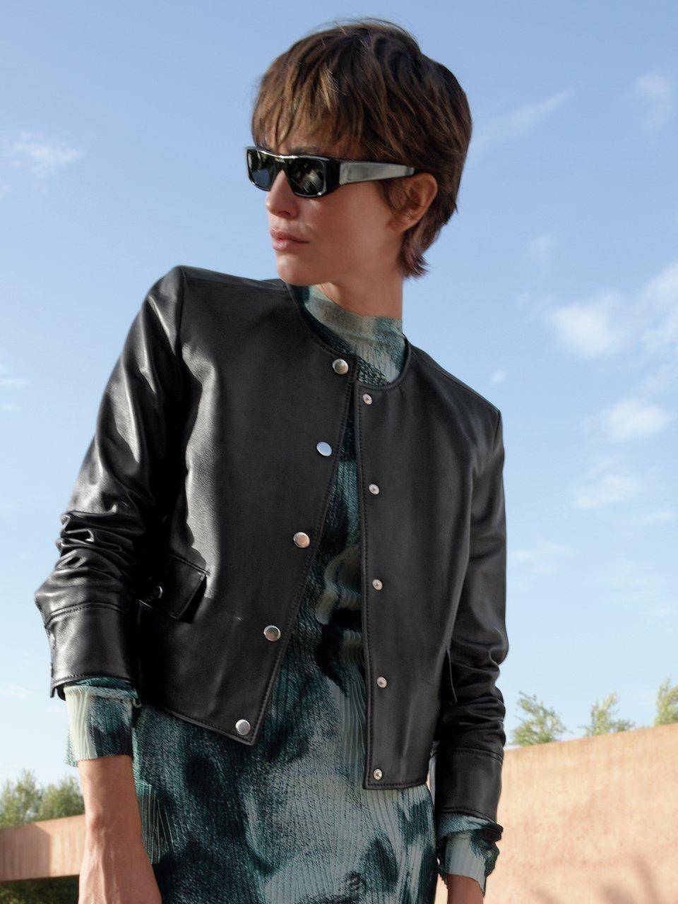BOSS Lederjacke Online Outlet