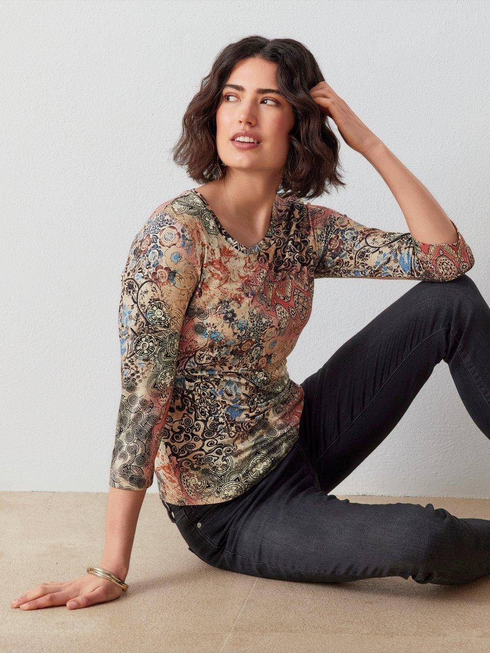 Peter Hahn Rundhals-Shirt mit 3/4-Arm Rabatte dieses Monats