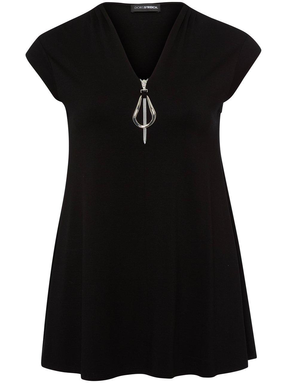Doris Streich Long-Shirt mit tiefem V-Ausschnitt Fabrikverkauf