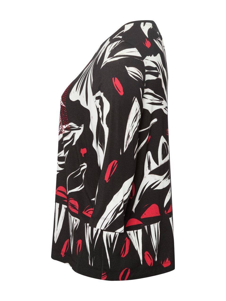 frapp Rundhals-Shirt mit 3/4-Arm Flash Sale