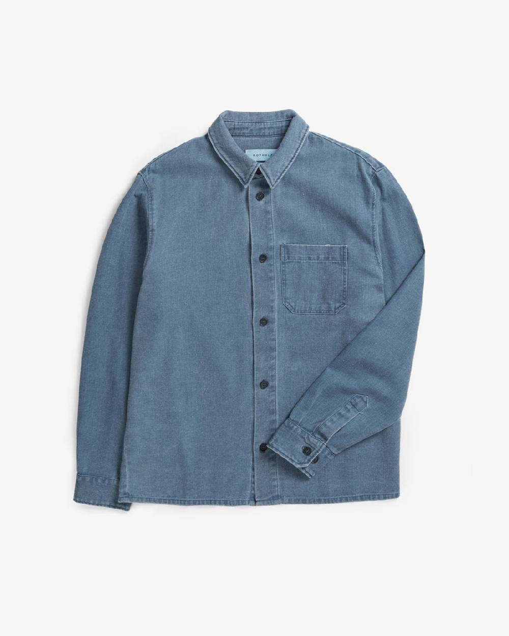 Rotholz Denim Hemd Recycelte Baumwolle - Blau Begrenztes Angebot