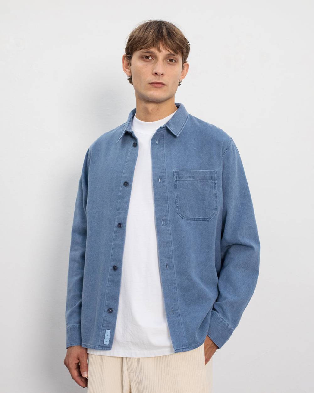 Rotholz Denim Hemd Recycelte Baumwolle - Blau Begrenztes Angebot