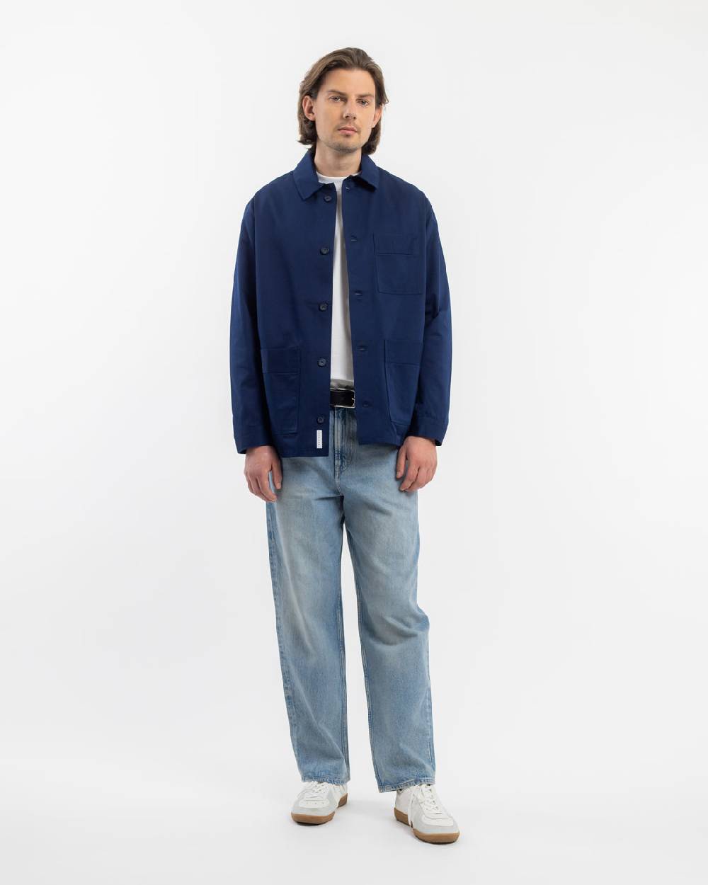 Rotholz Workwear Jacke Bio Twill - Blau Sonderangebote