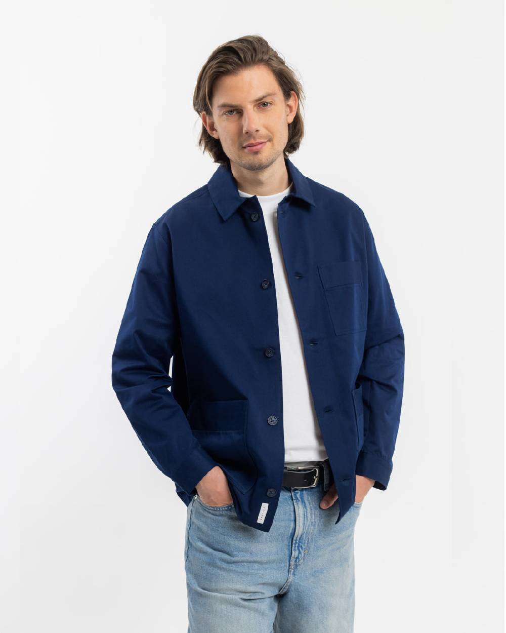 Rotholz Workwear Jacke Bio Twill - Blau Sonderangebote