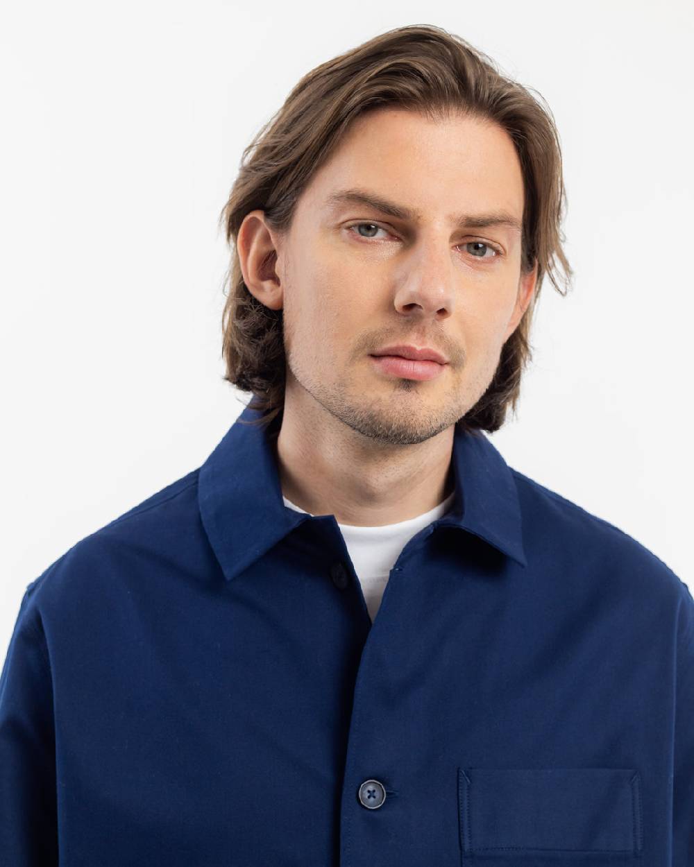 Rotholz Workwear Jacke Bio Twill - Blau Sonderangebote