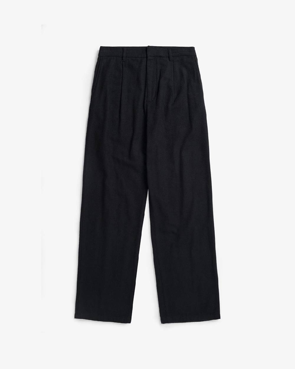 Rotholz High Waist Flanell Hose Bio Baumwolle - Schwarz Neueste Stile