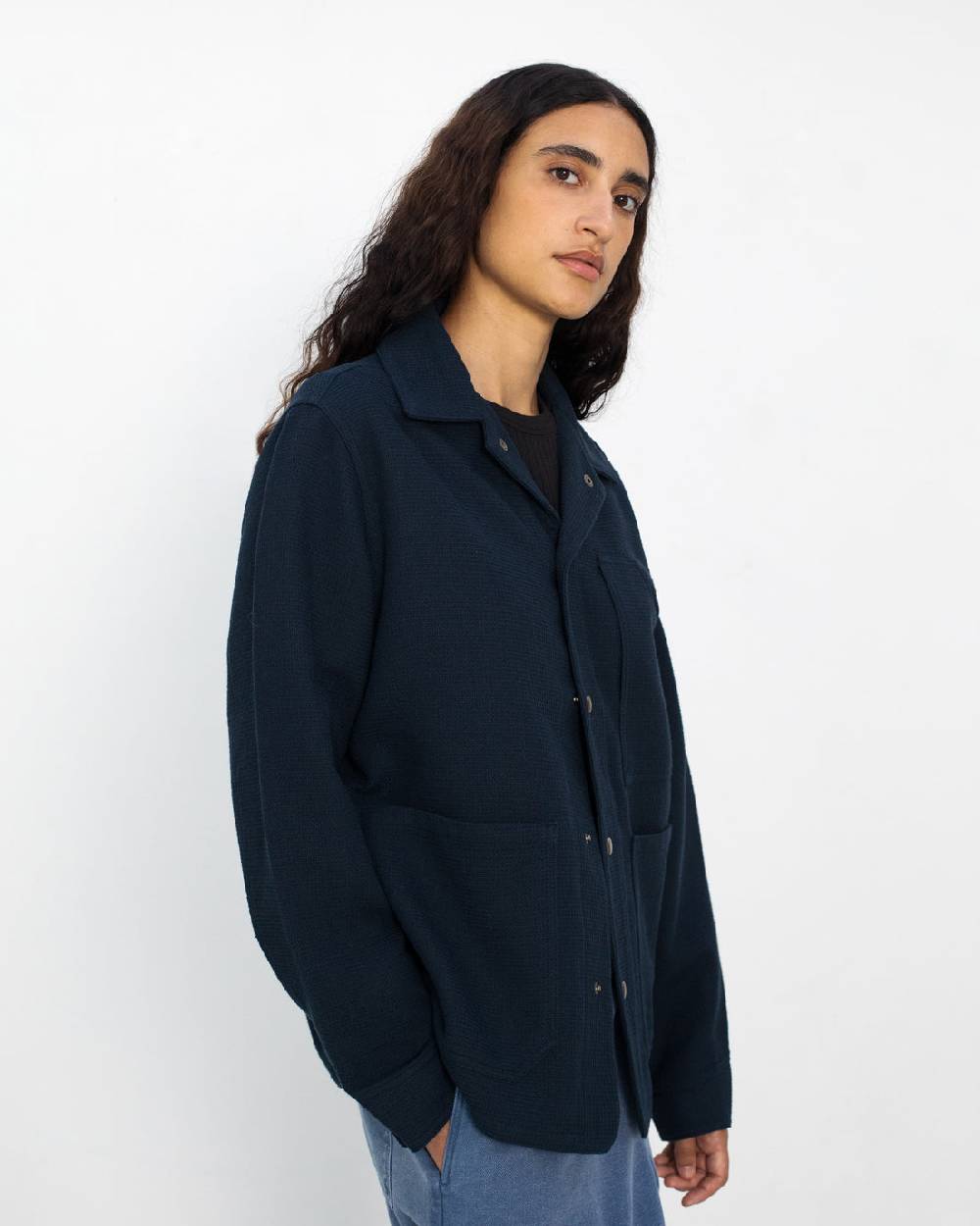 Rotholz Leichte Jacke Waffle Cotton - Blau Riesige Rabatte