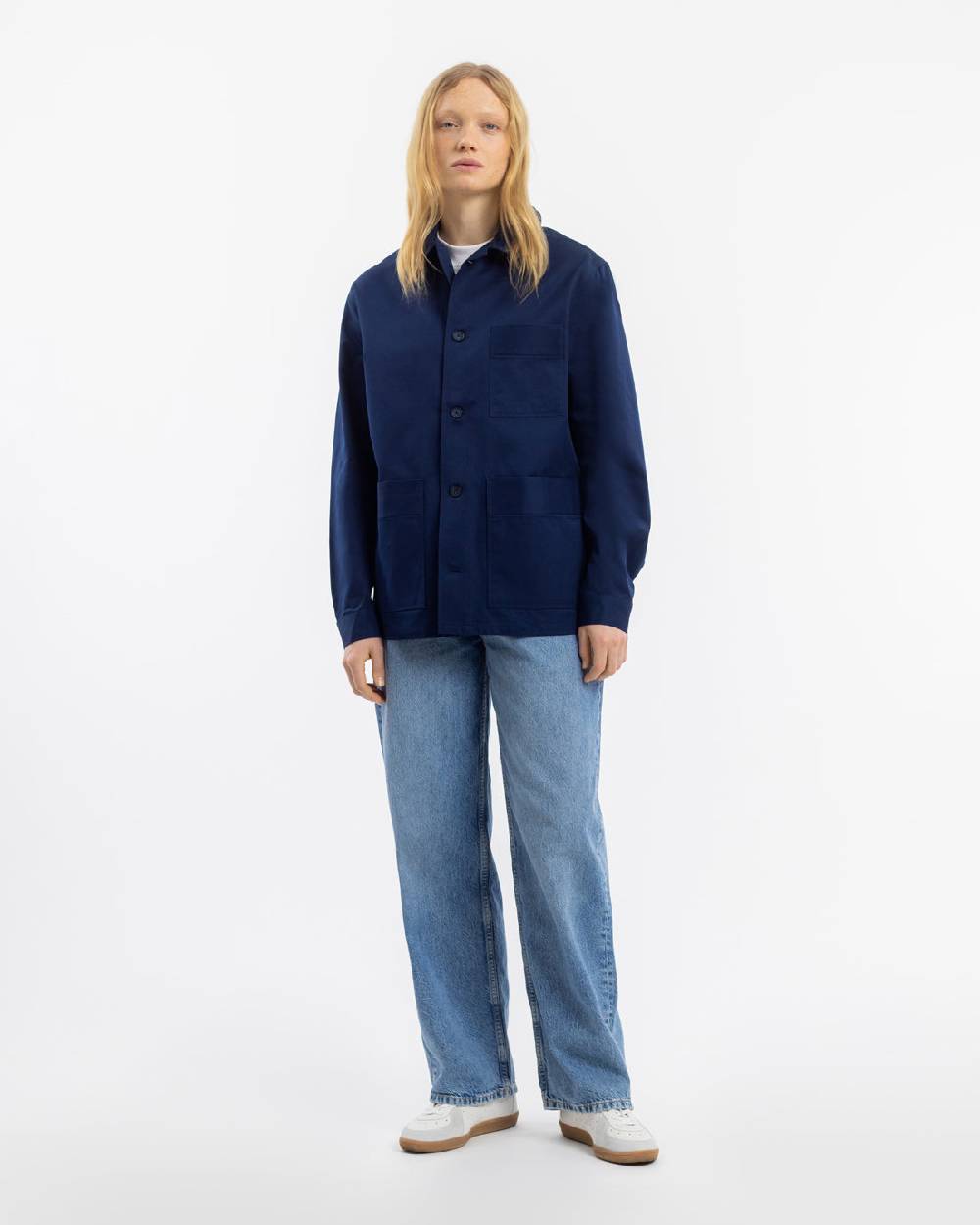 Rotholz Workwear Jacke Bio Twill - Blau zollfrei