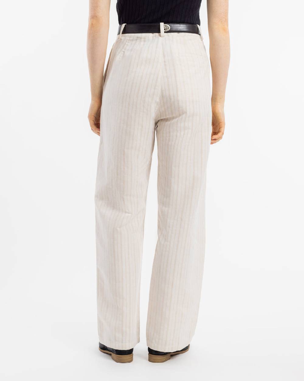Rotholz High Waist Hose Leinen Mix - Creme Online