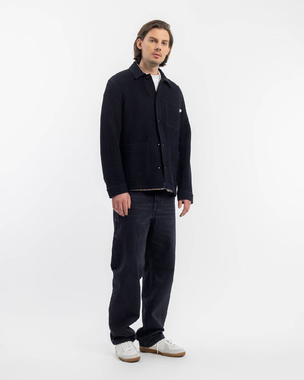 Rotholz Workwear Jacke Waffle Cotton - Schwarz Sonderangebot