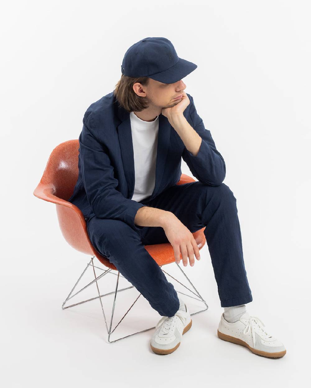 Rotholz Workwear Blazer Leinen Mix - Dunkelblau Versandkostenfrei