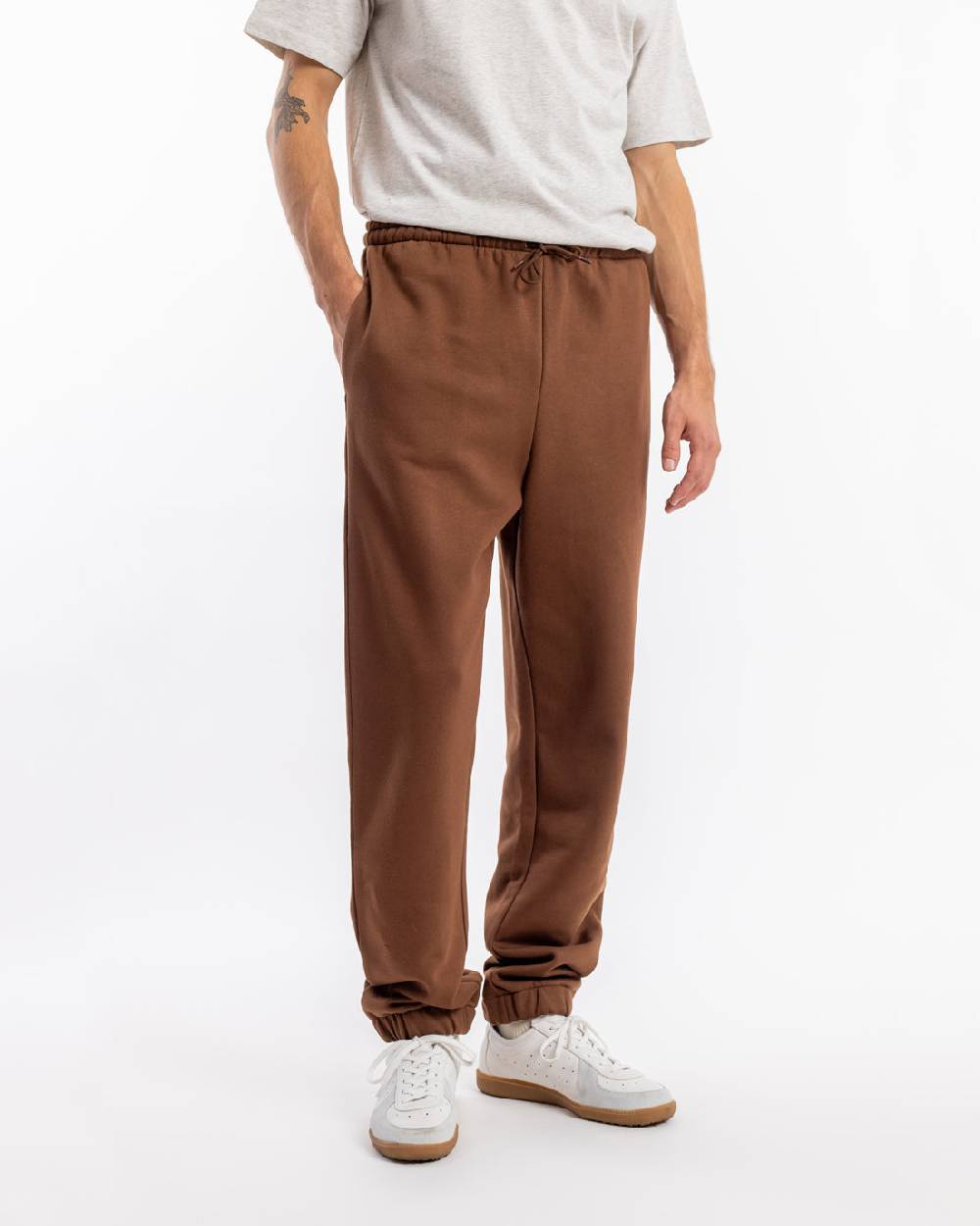 Rotholz Logo Sweatpants Bio Baumwolle - Braun Jubiläumsangebot