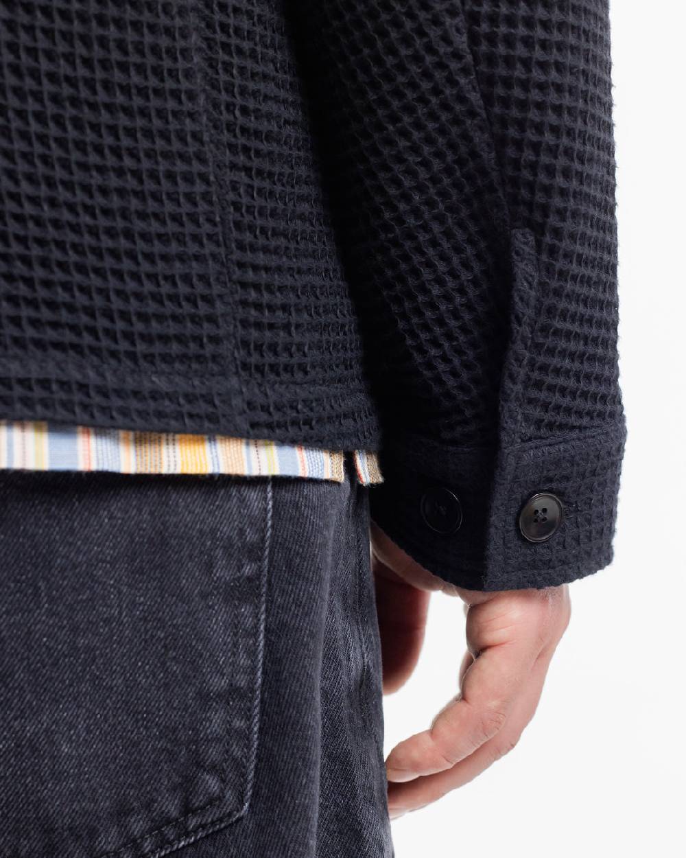 Rotholz Workwear Jacke Waffle Cotton - Schwarz Neueste Mode