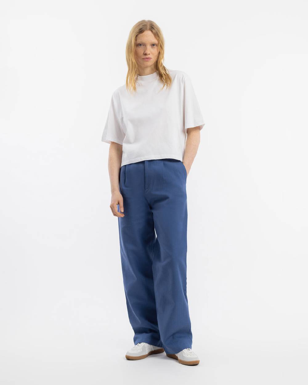 Rotholz High Waist Hose Bio-Baumwolle - Blau Letzte 3 Tage