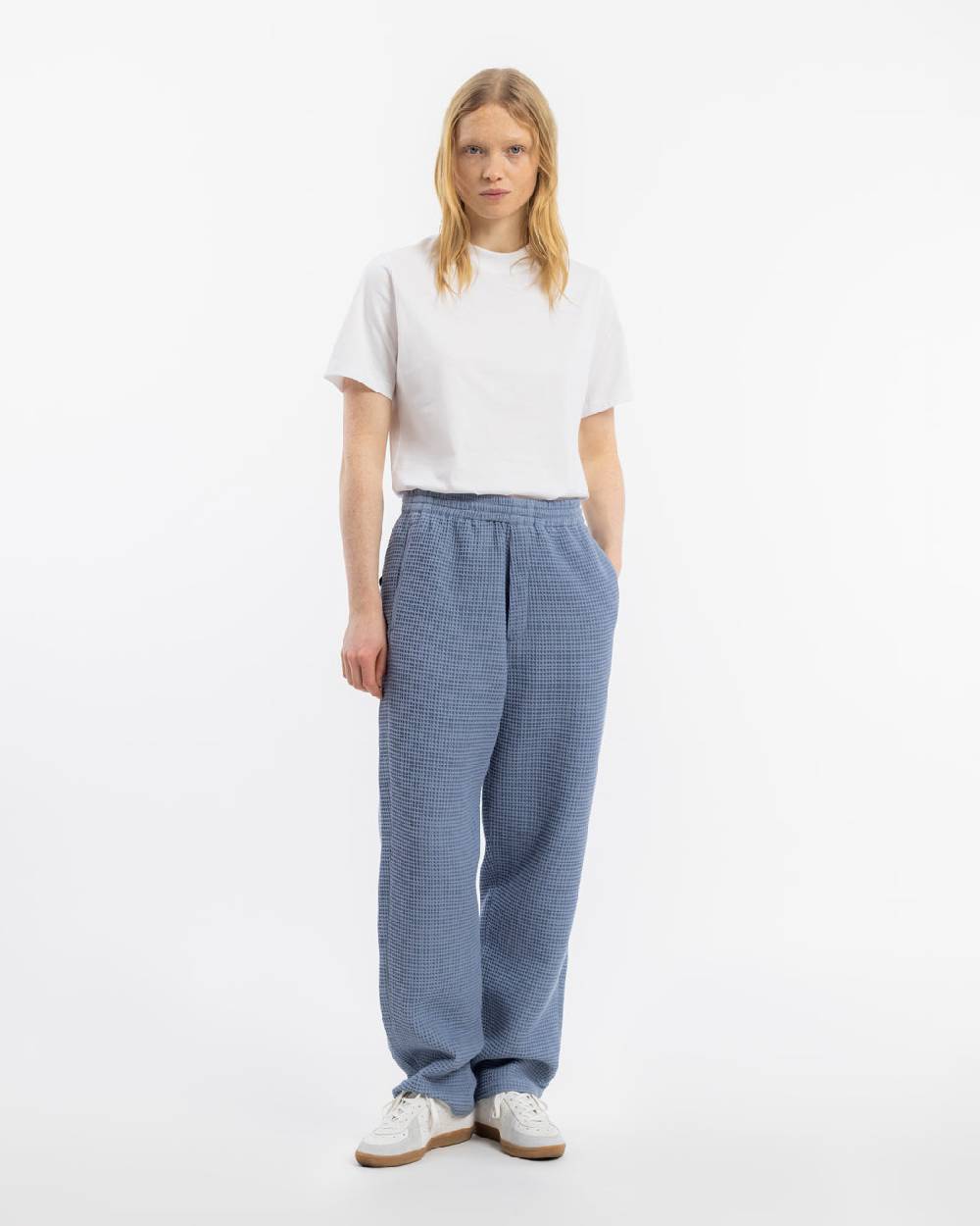 Rotholz Weite Hose Waffle Cotton - Hellblau JETZT KAUFEN