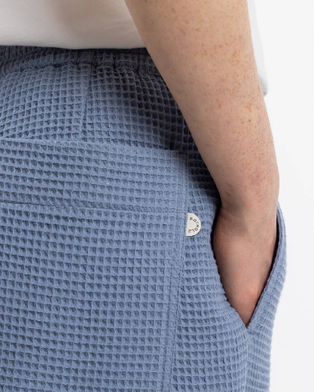 Rotholz Weite Hose Waffle Cotton - Hellblau JETZT KAUFEN